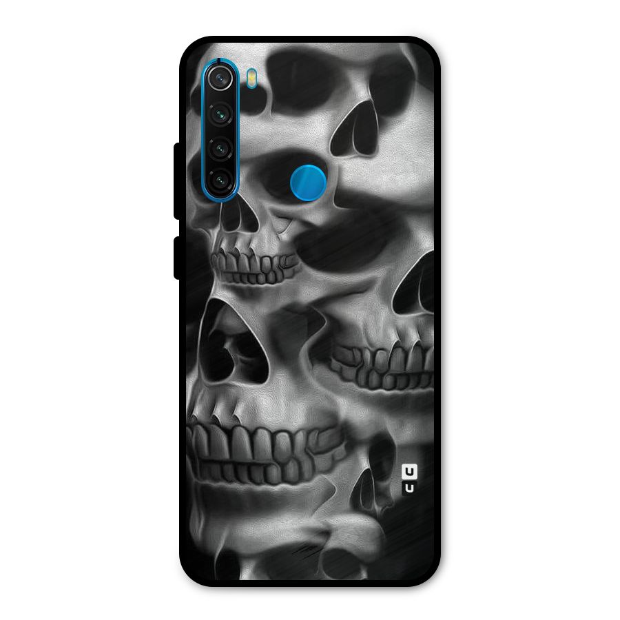 Multiple Skulls Metal Back Case for Redmi Note 8