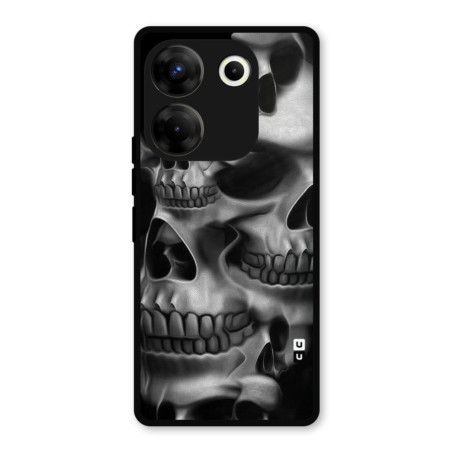 Multiple Skulls Metal Back Case for Tecno Camon 20
