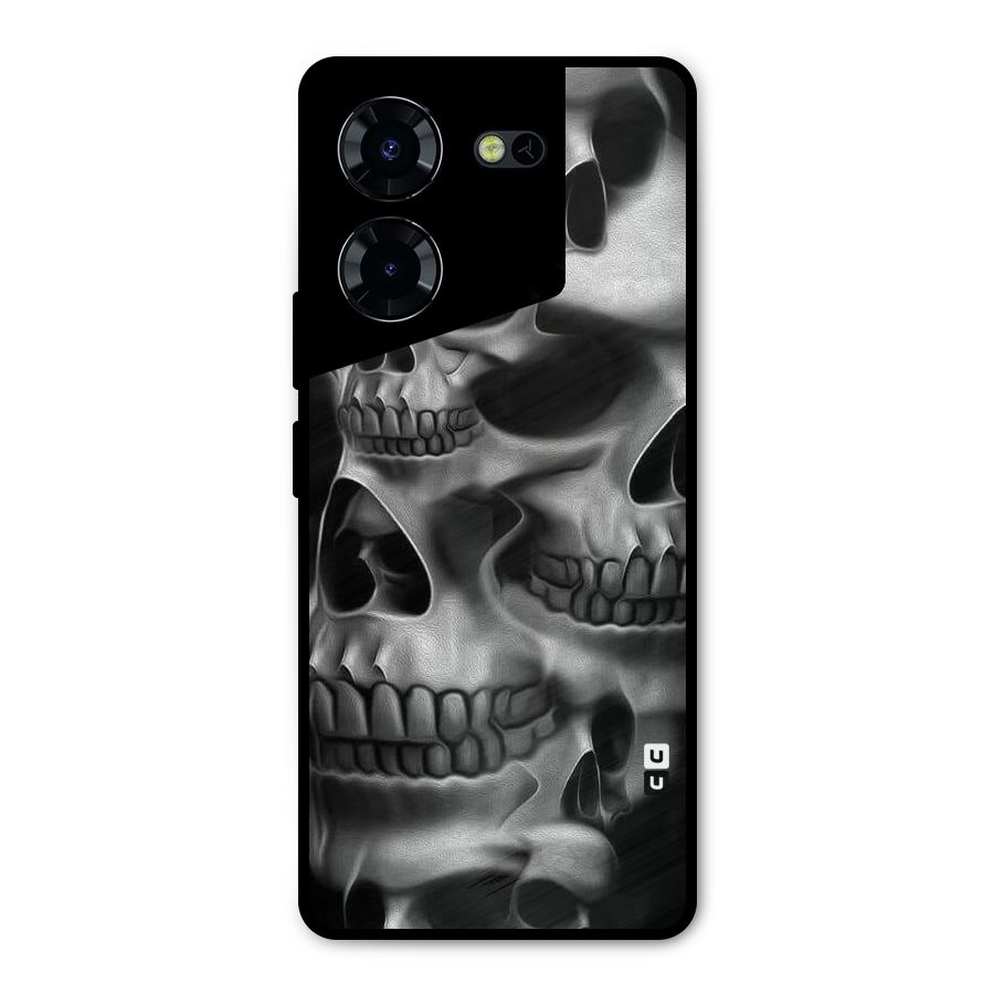 Multiple Skulls Metal Back Case for Tecno Pova 5 Pro 5G