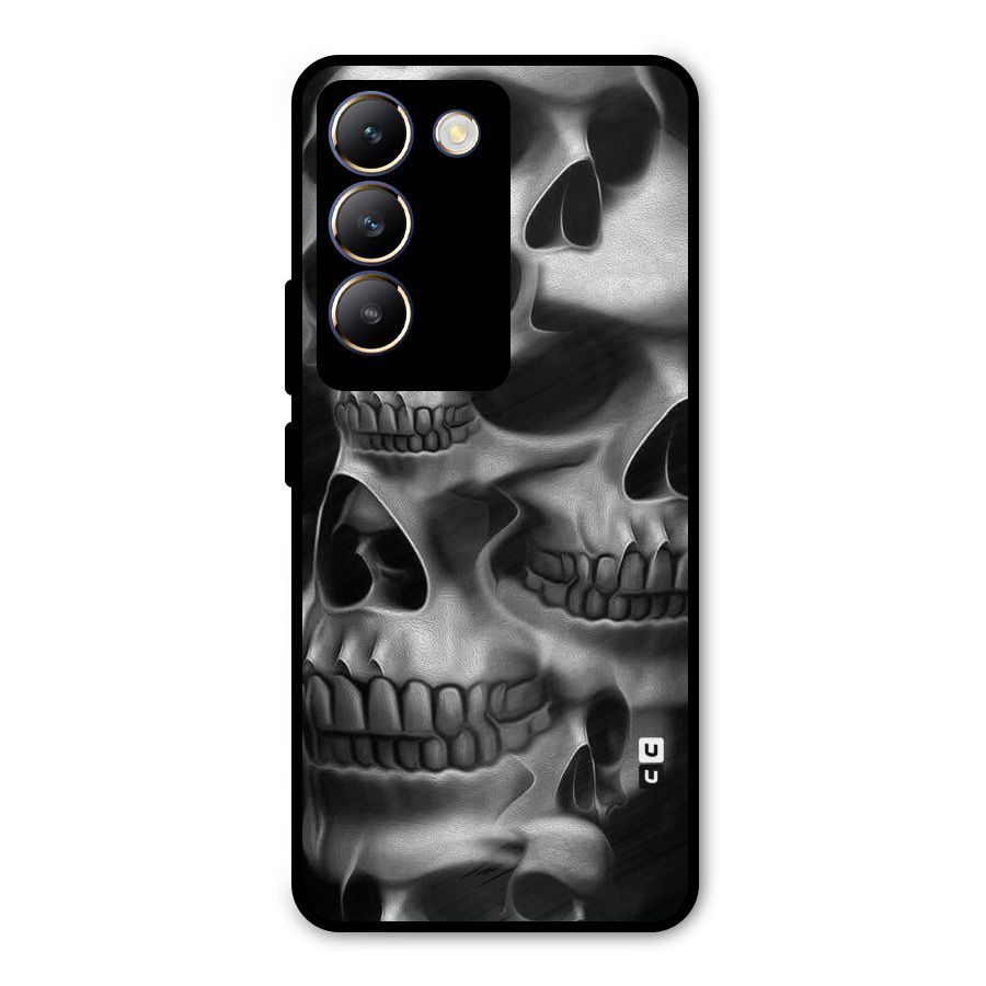 Multiple Skulls Metal Back Case for Vivo T3 5G