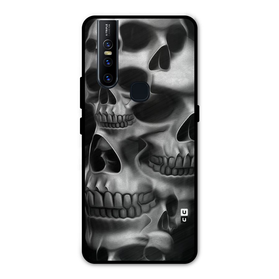 Multiple Skulls Metal Back Case for Vivo V15