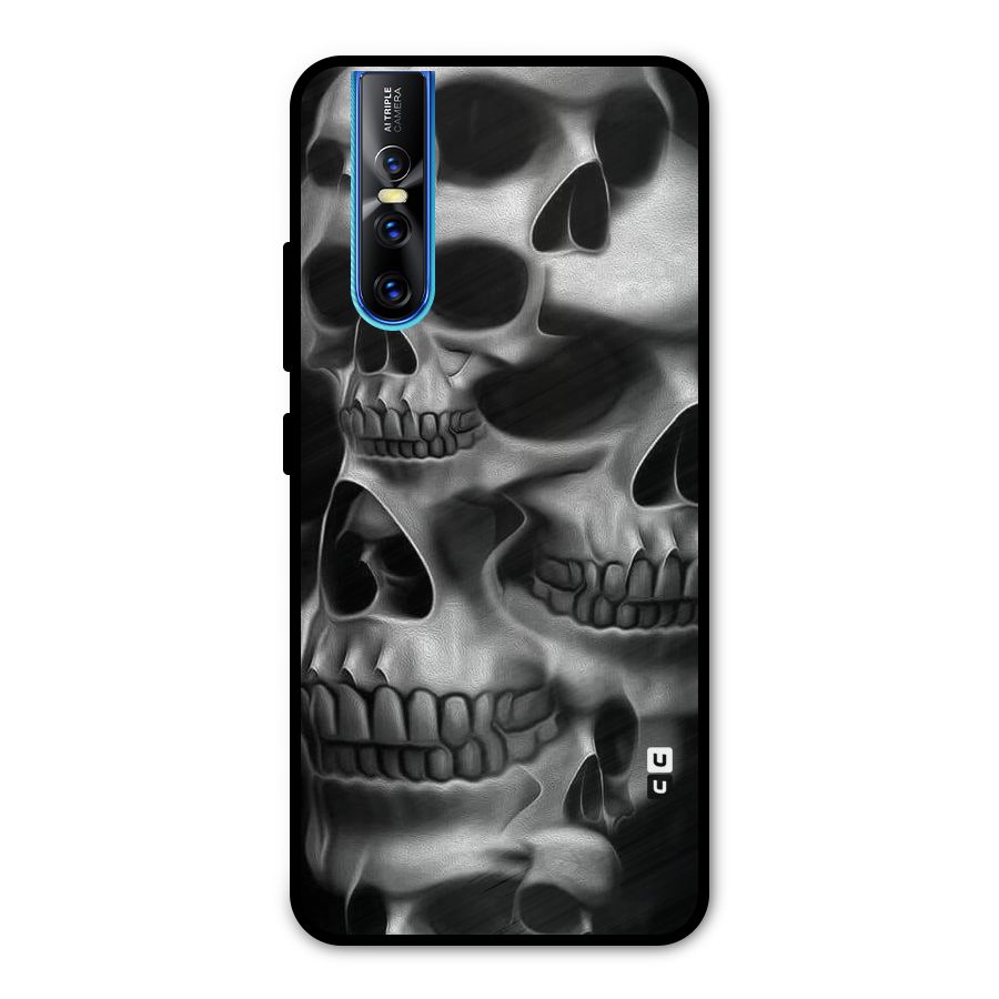 Multiple Skulls Metal Back Case for Vivo V15 Pro