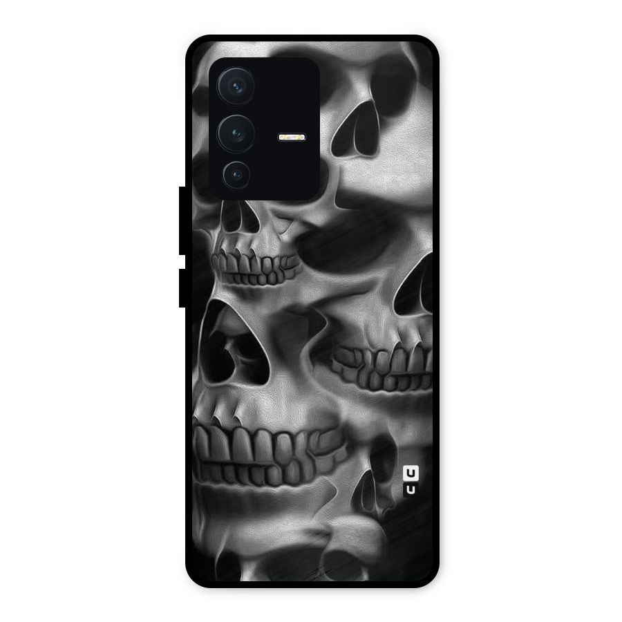 Multiple Skulls Metal Back Case for Vivo V23 5G