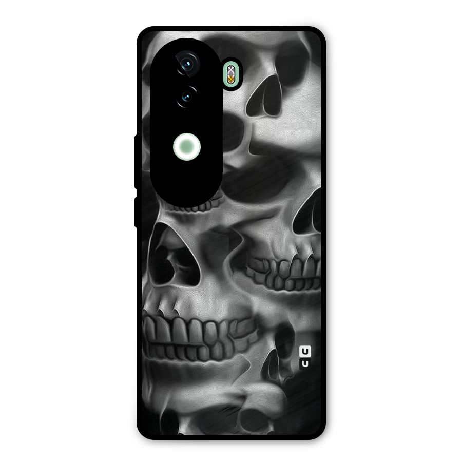 Multiple Skulls Metal Back Case for Vivo V40e