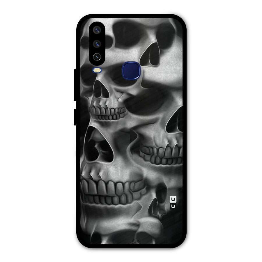 Multiple Skulls Metal Back Case for Vivo Y12