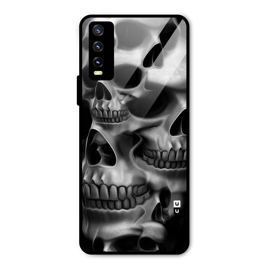 Multiple Skulls Metal Back Case for Vivo Y20