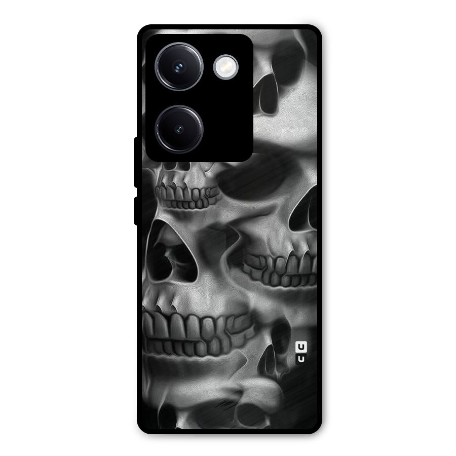 Multiple Skulls Metal Back Case for Vivo Y300 Plus