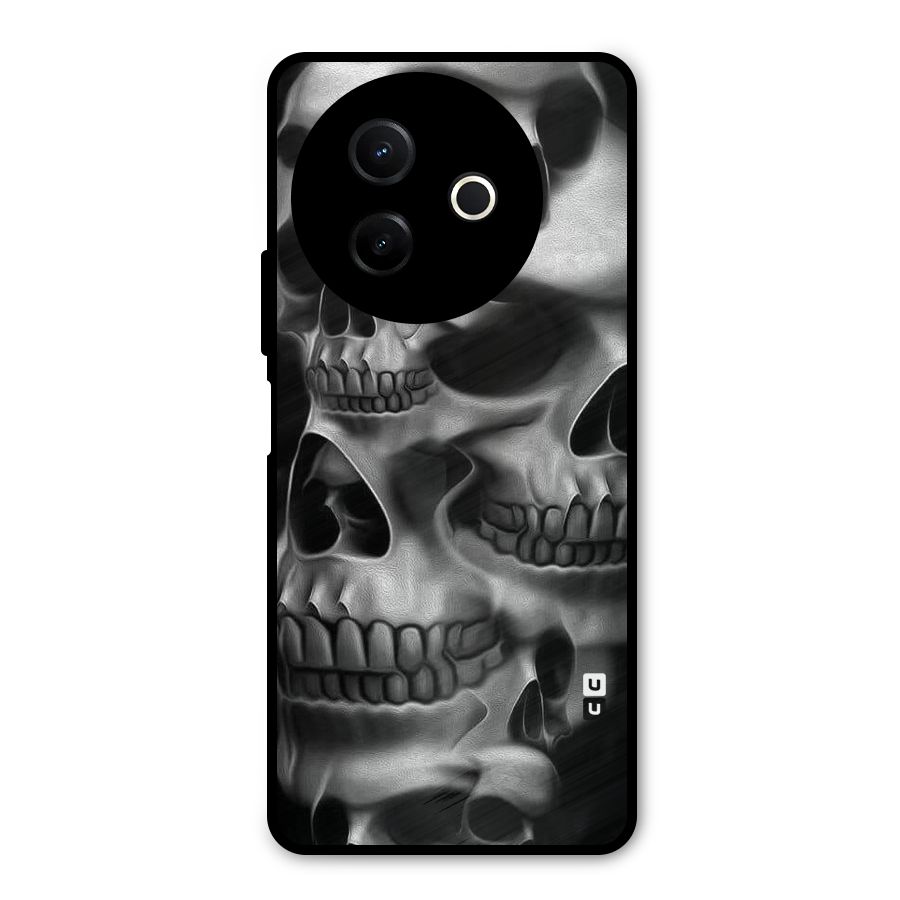 Multiple Skulls Metal Back Case for Vivo Y39