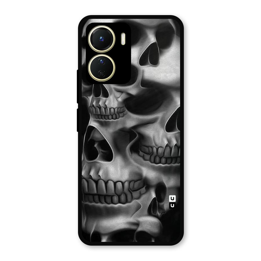 Multiple Skulls Metal Back Case for Vivo Y56