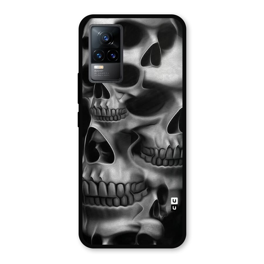 Multiple Skulls Metal Back Case for Vivo Y73