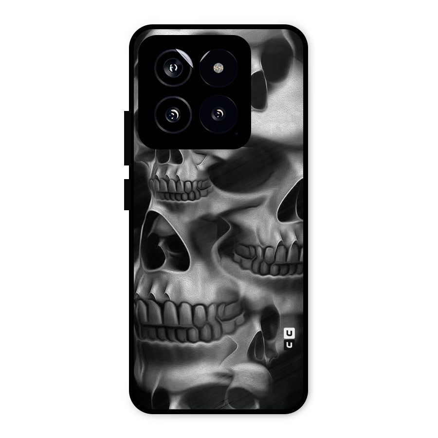 Multiple Skulls Metal Back Case for Xiaomi 14