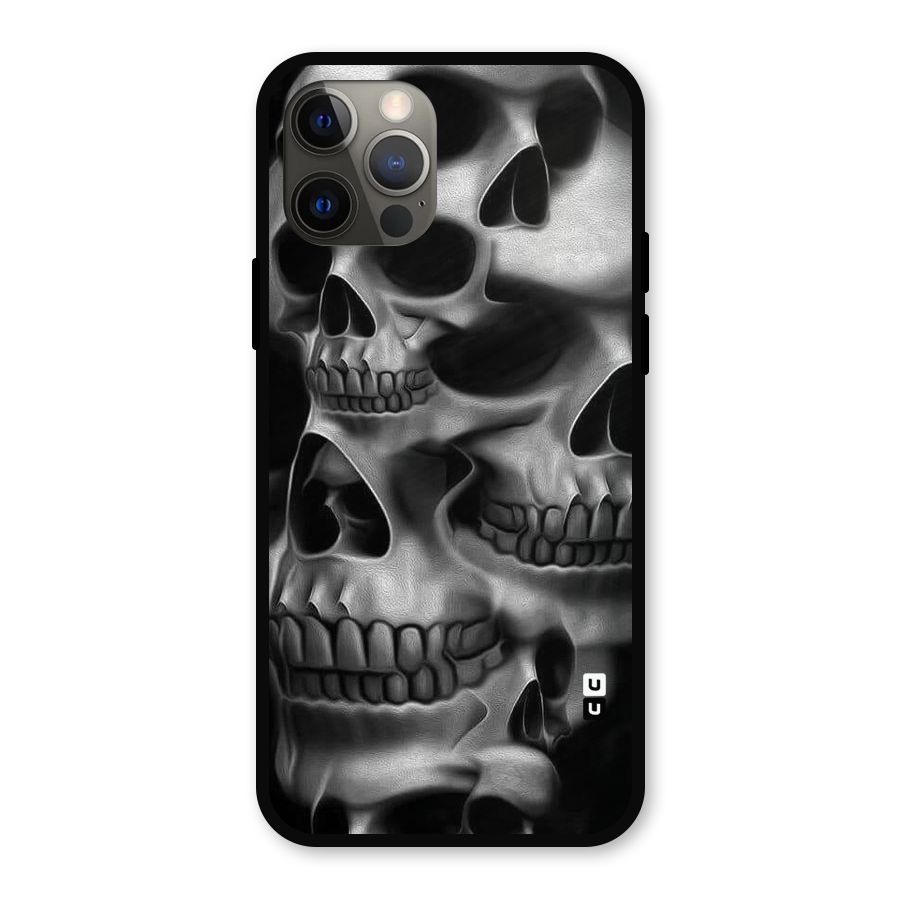 Multiple Skulls Metal Back Case for iPhone 12 Pro