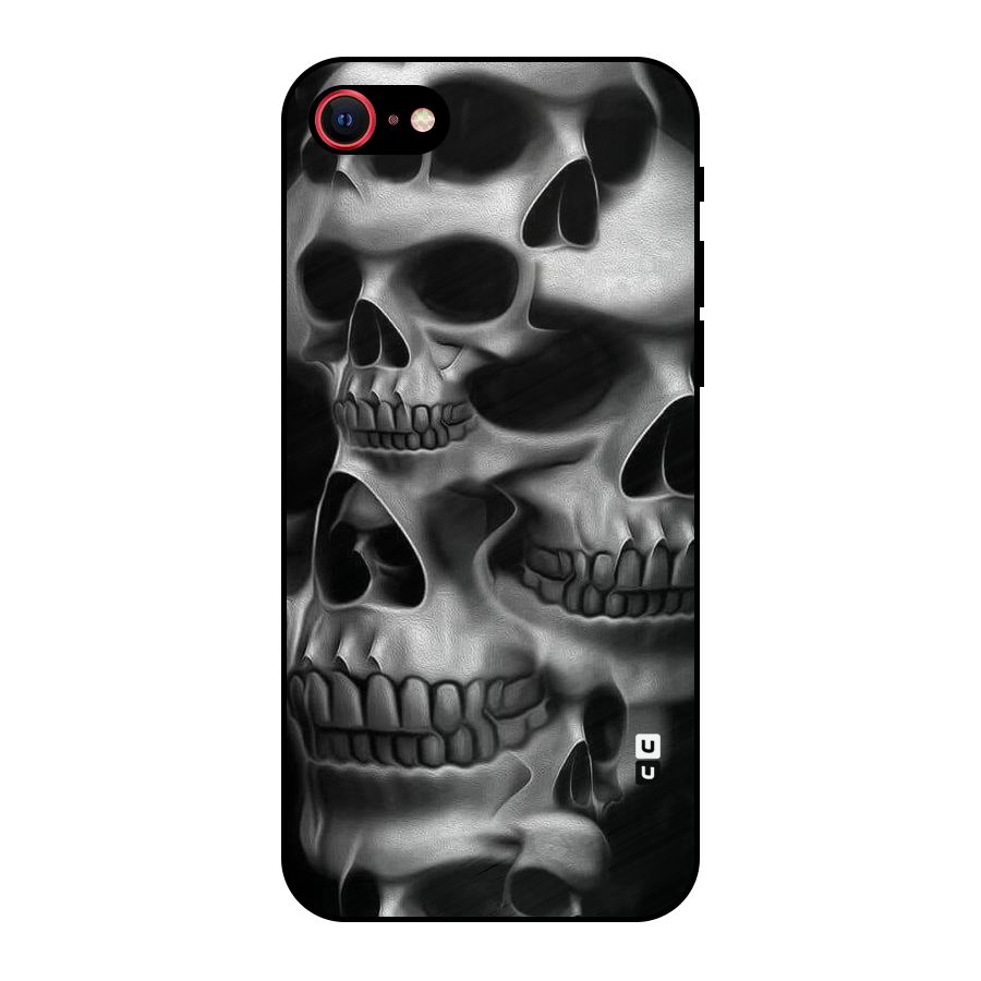 Multiple Skulls Metal Back Case for iPhone 7