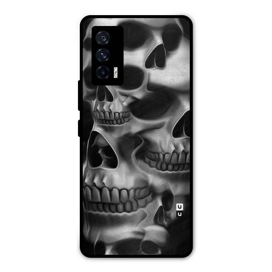 Multiple Skulls Metal Back Case for iQOO 7 5G