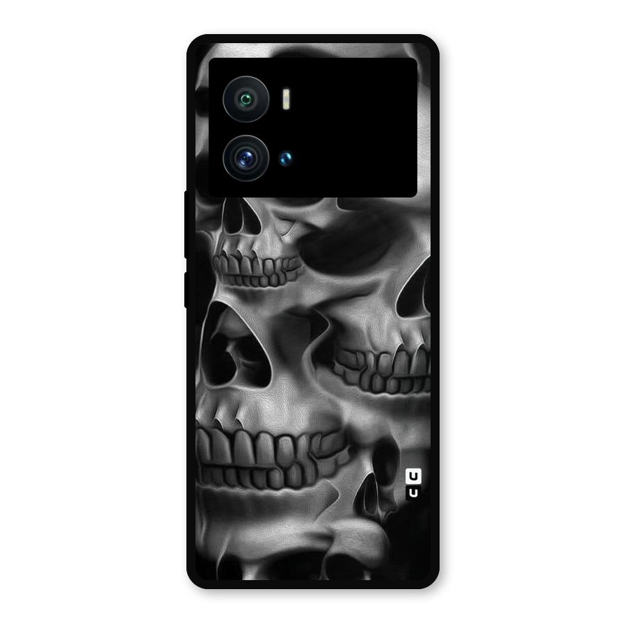 Multiple Skulls Metal Back Case for iQOO 9 Pro