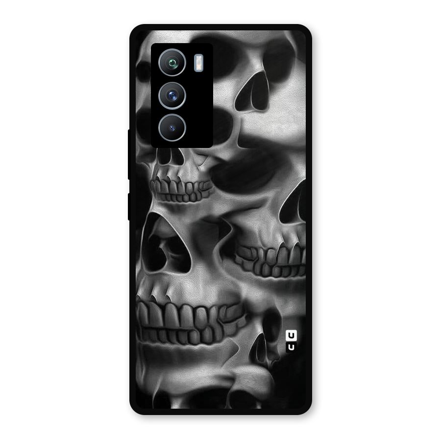 Multiple Skulls Metal Back Case for iQOO 9 SE