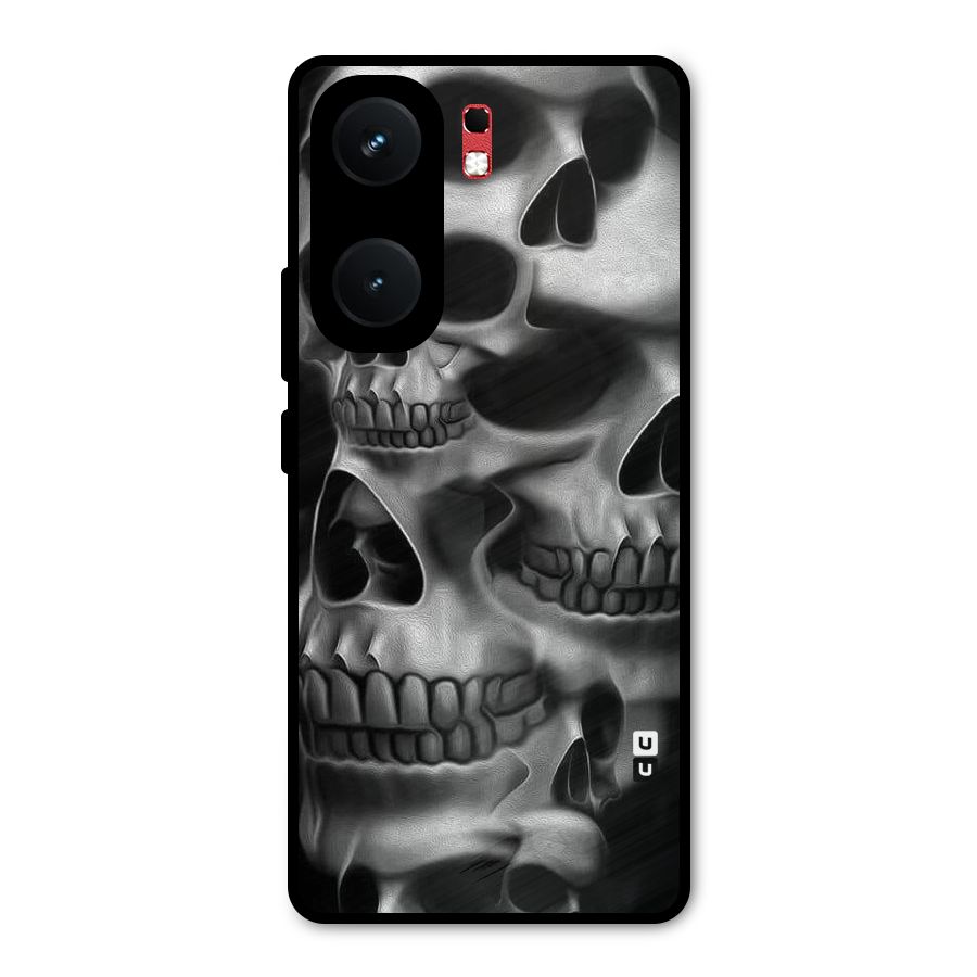Multiple Skulls Metal Back Case for iQOO Neo 9 Pro
