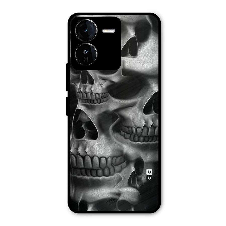 Multiple Skulls Metal Back Case for iQOO Z9