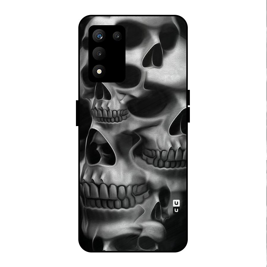 Multiple Skulls Metal Back Case for realme 9 5G SE