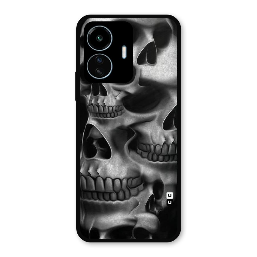 Multiple Skulls Metal Back Case for vivo iQOO Z6 Lite 5G