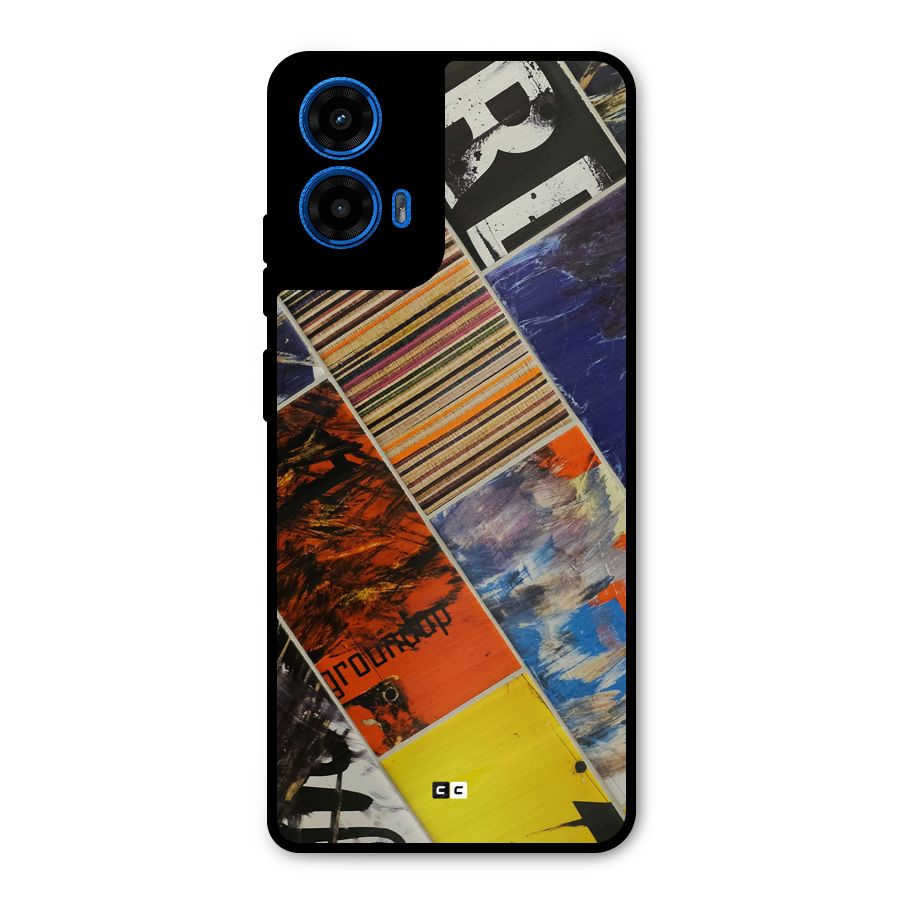 Multiple Textures Metal Back Case for Moto G45