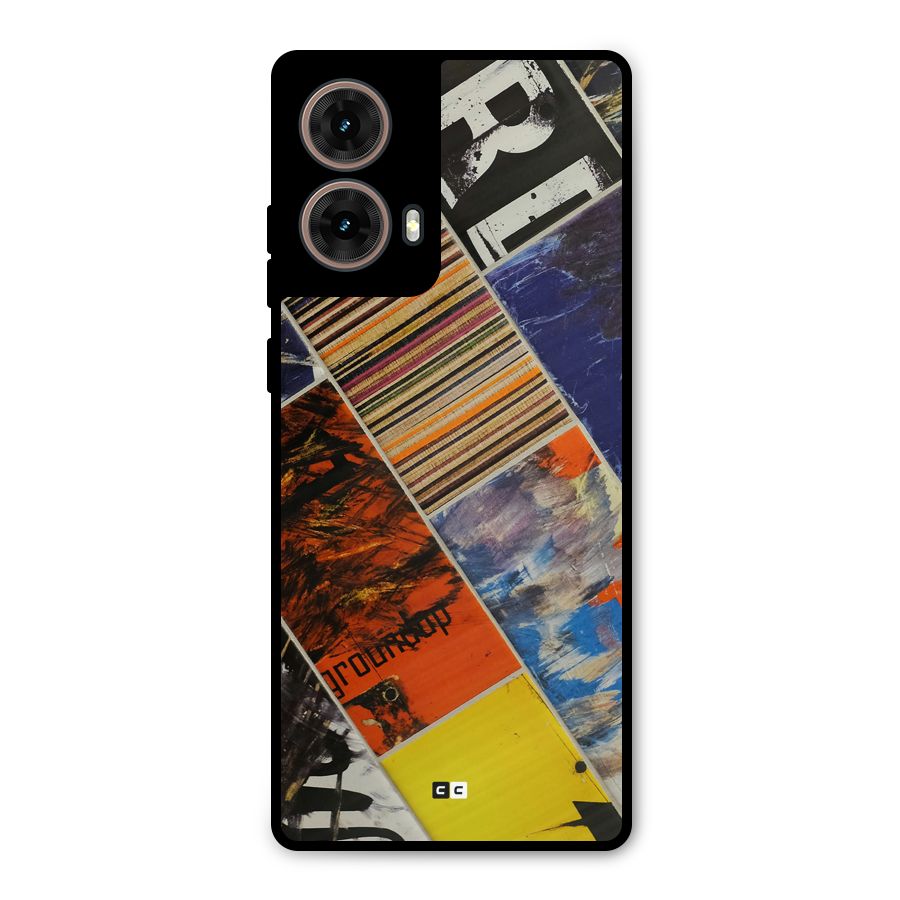 Multiple Textures Metal Back Case for Moto G85