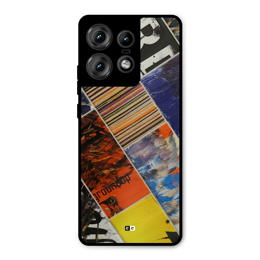 Multiple Textures Metal Back Case for Motorola Edge 50 Pro