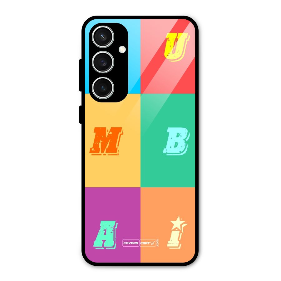 Mumbai Alphabets Glass Back Case for Galaxy S23 FE