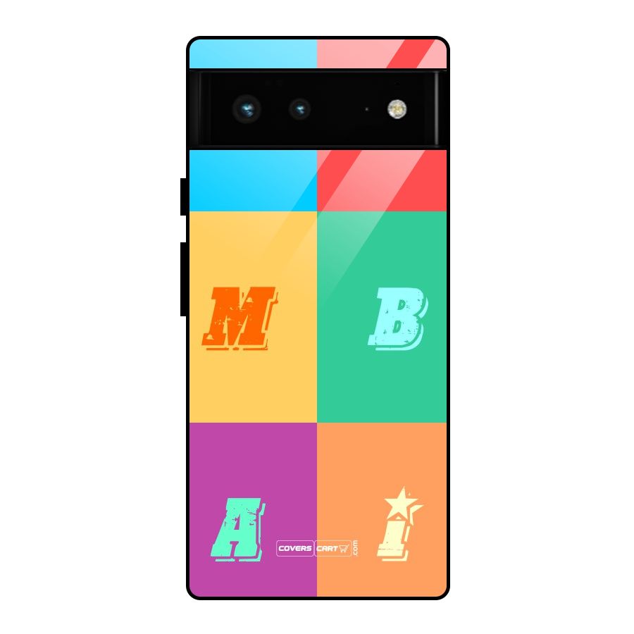 Mumbai Alphabets Glass Back Case for Google Pixel 6