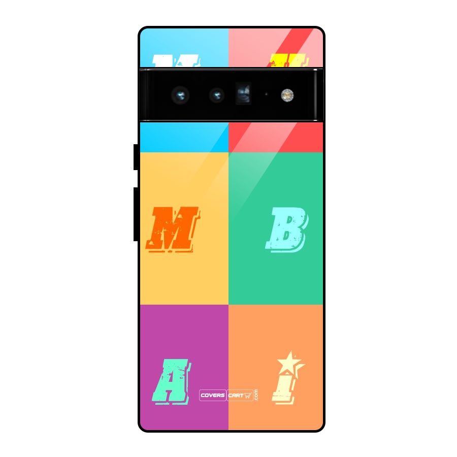 Mumbai Alphabets Glass Back Case for Google Pixel 6 Pro
