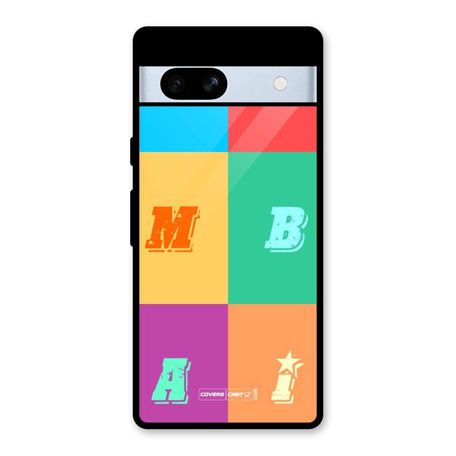 Mumbai Alphabets Glass Back Case for Google Pixel 7a