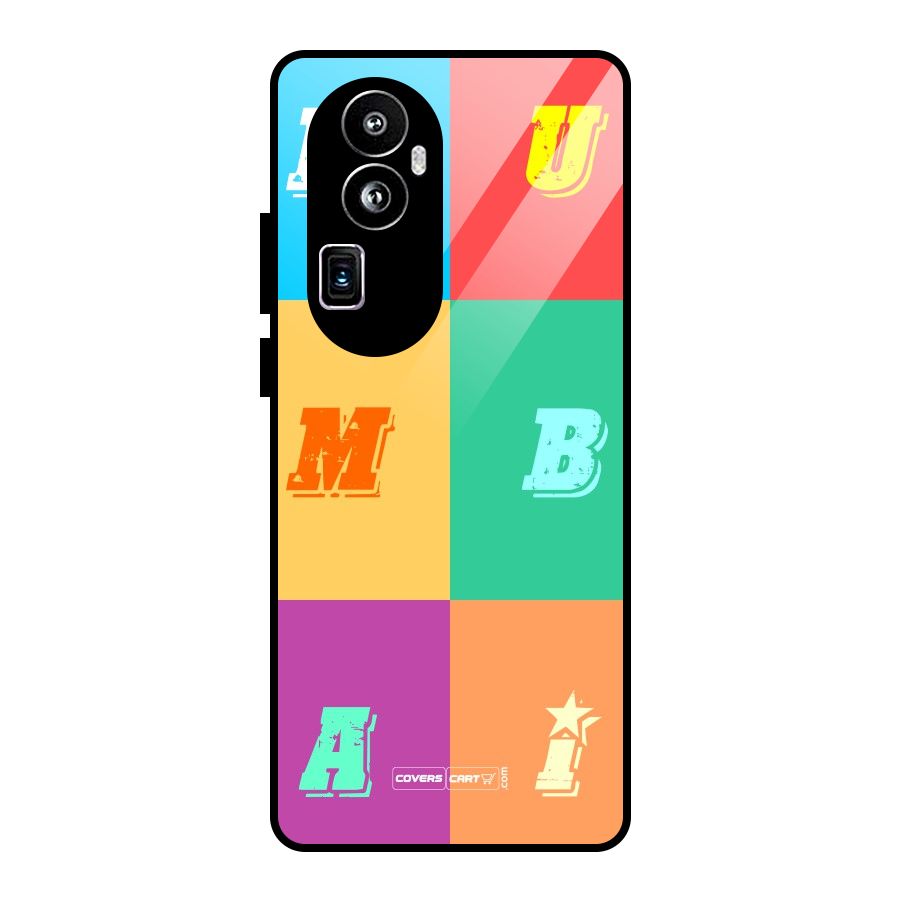 Mumbai Alphabets Glass Back Case for Oppo Reno10 Pro Plus