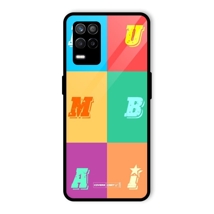 Mumbai Alphabets Glass Back Case for Realme 8s 5G