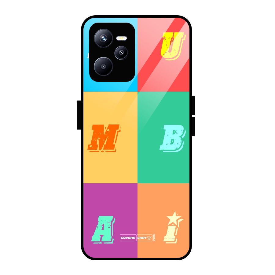 Mumbai Alphabets Glass Back Case for Realme C35