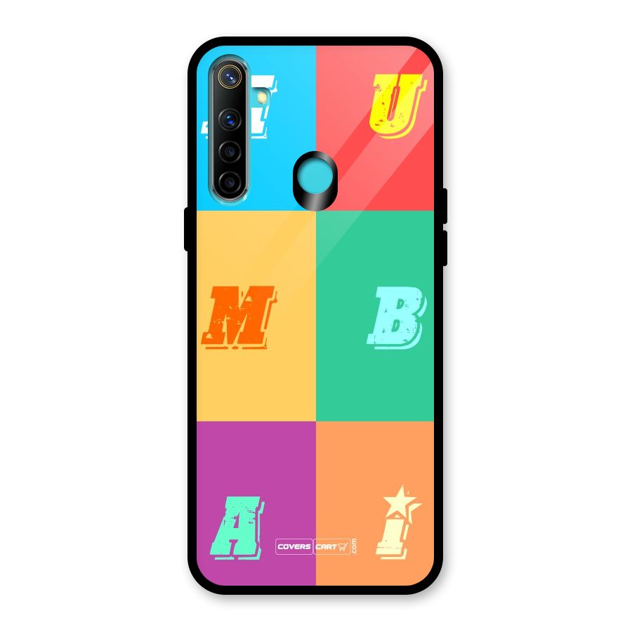Mumbai Alphabets Glass Back Case for Realme Narzo 10