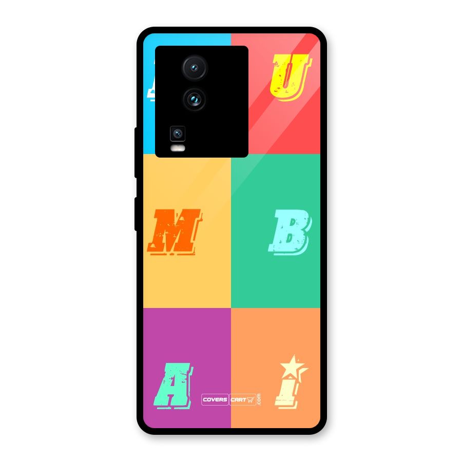 Mumbai Alphabets Glass Back Case for Vivo iQOO Neo 7 Pro