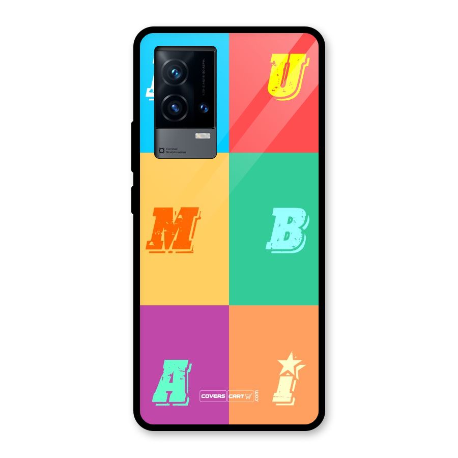 Mumbai Alphabets Glass Back Case for iQOO 9 5G