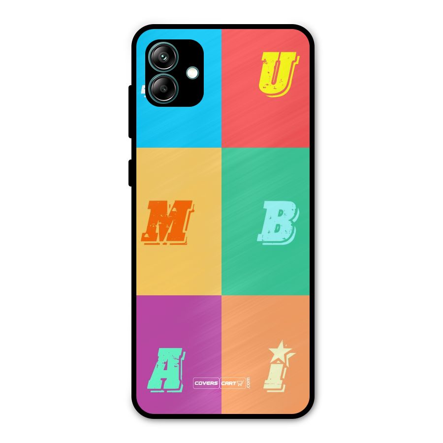 Mumbai Alphabets Metal Back Case for Galaxy A04