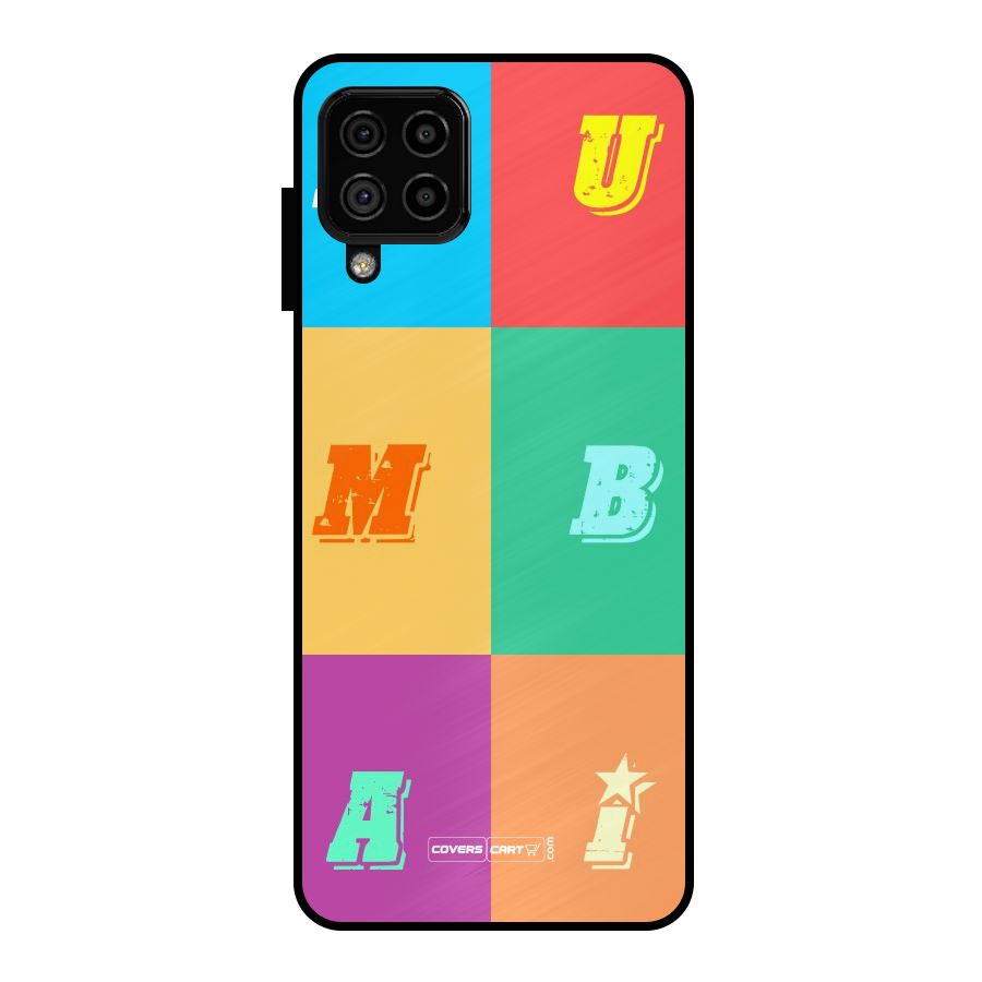 Mumbai Alphabets Metal Back Case for Galaxy A22 4G