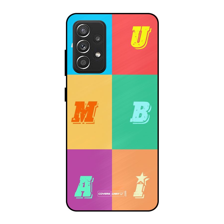 Mumbai Alphabets Metal Back Case for Galaxy A52s 5G