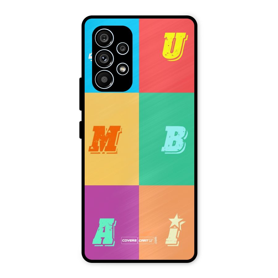 Mumbai Alphabets Metal Back Case for Galaxy A53 5G