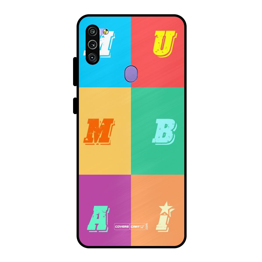 Mumbai Alphabets Metal Back Case for Galaxy M11