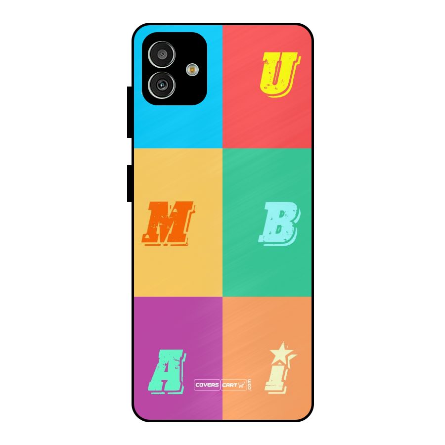Mumbai Alphabets Metal Back Case for Galaxy M13 5G