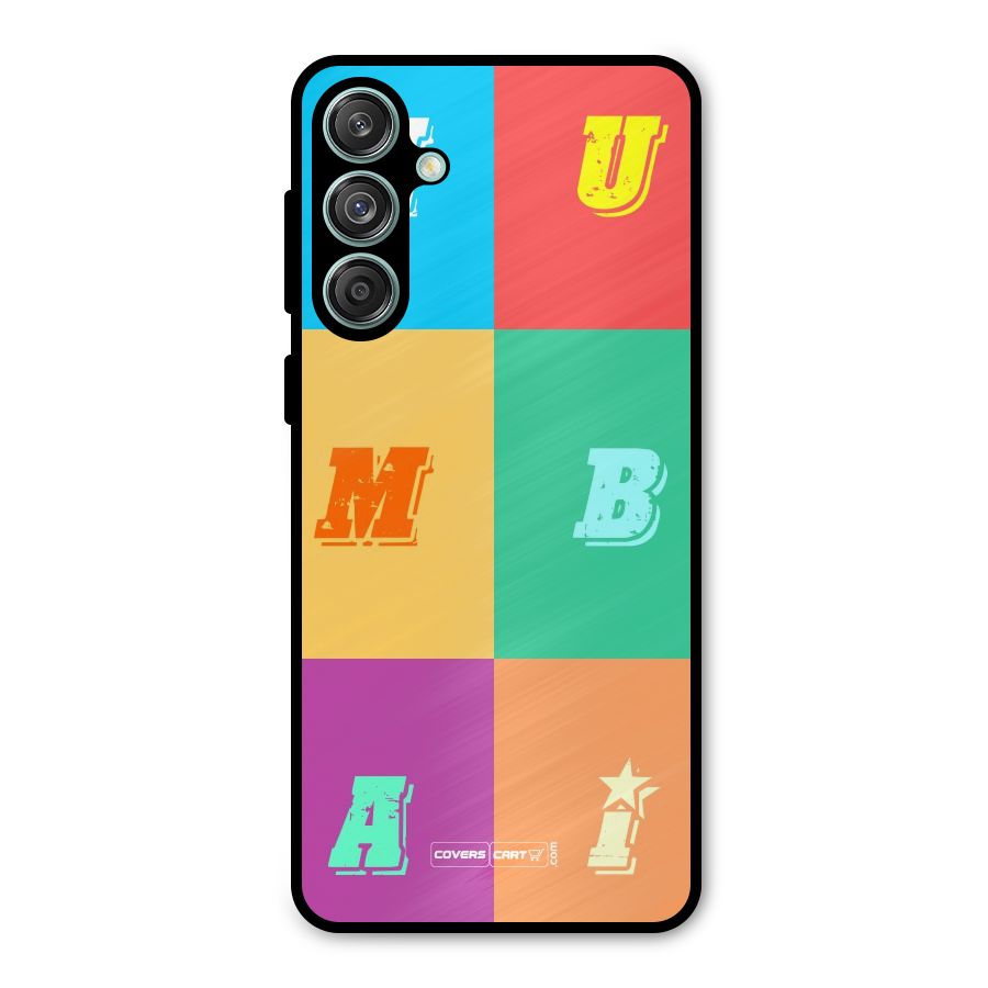 Mumbai Alphabets Metal Back Case for Galaxy M55 5G