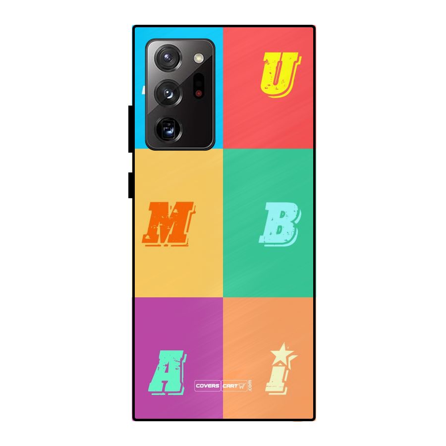 Mumbai Alphabets Metal Back Case for Galaxy Note 20 Ultra