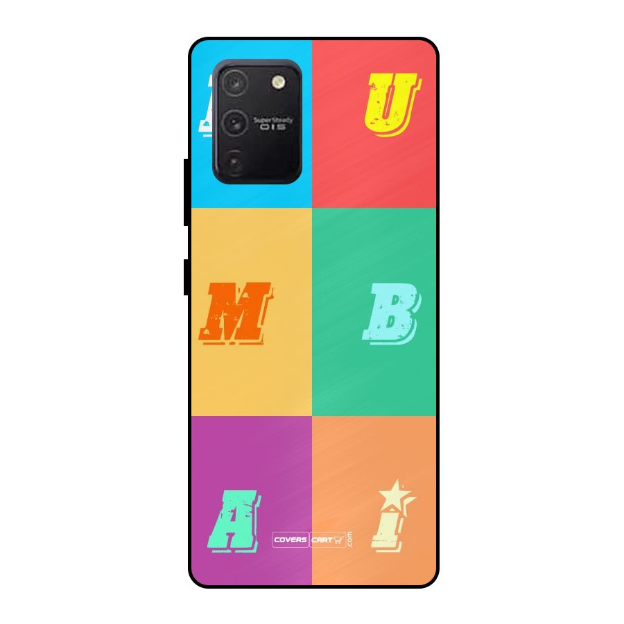 Mumbai Alphabets Metal Back Case for Galaxy S10 Lite