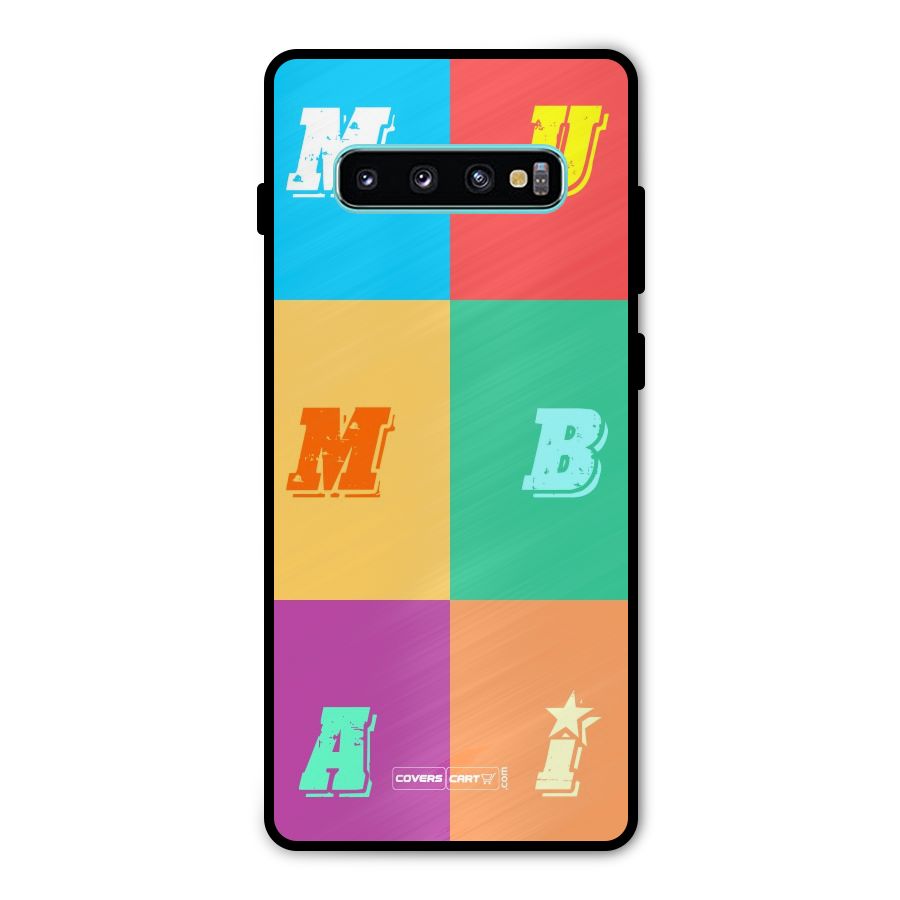 Mumbai Alphabets Metal Back Case for Galaxy S10 Plus