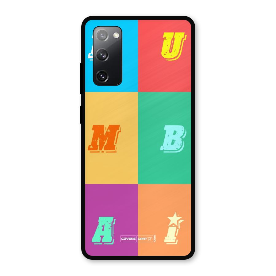 Mumbai Alphabets Metal Back Case for Galaxy S20 FE