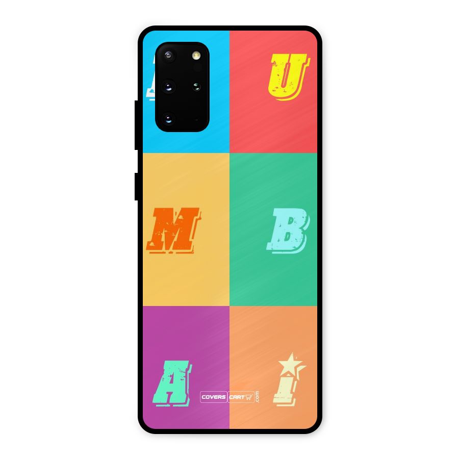 Mumbai Alphabets Metal Back Case for Galaxy S20 Plus