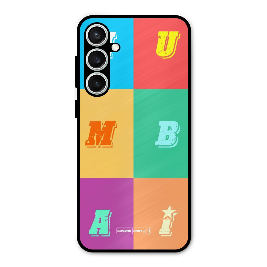 Mumbai Alphabets Metal Back Case for Galaxy S23 FE